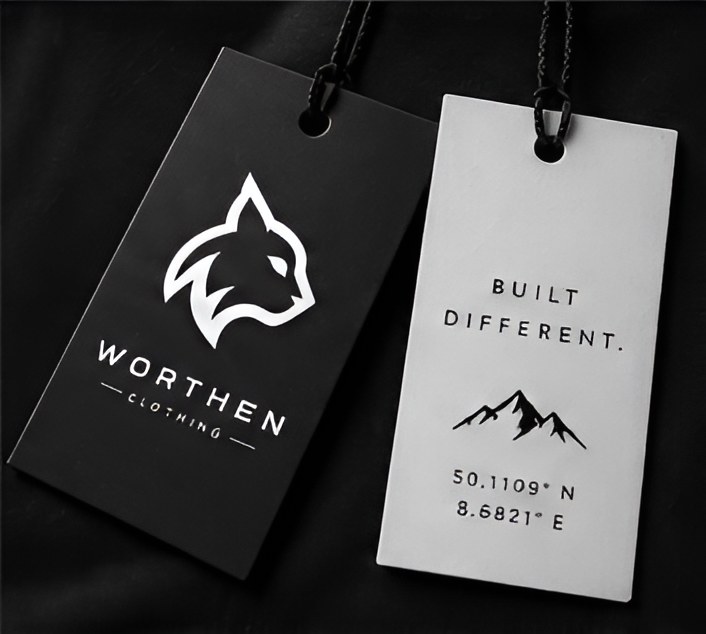 Worthen Hangtags mit Koordinaten